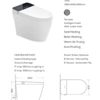 Smart Intelligence Toilet (Manual Flip) - Image 2