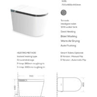 All-In-One Smart Toilet (Manual Lid) - Image 2